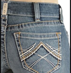 Ariat Whipstitch REAL Midrise Straight Leg New With Tags 28 Short
